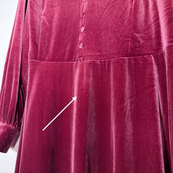 NWT Talbots Women’s Billow Sleeve Soft Velour Fit & Flare A-Line Dress Size 18 - Picture 14 of 14